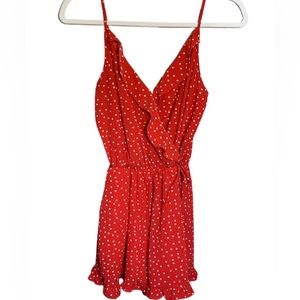 One Clothing Los Angeles women size small polka dot romper